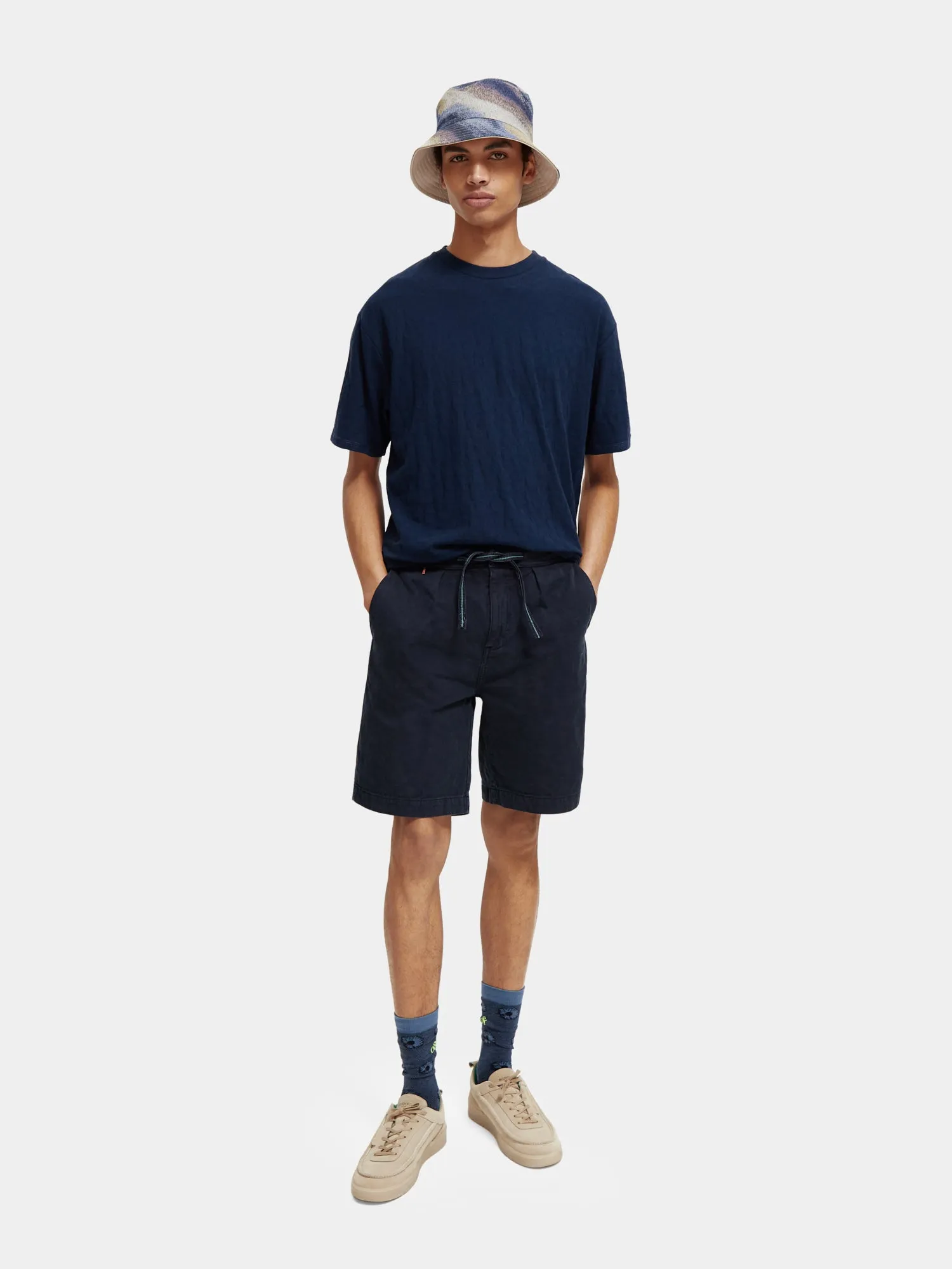 Relaxed-fit jacquard t-shirt sold by Scotch and Soda product image thumbnail 4