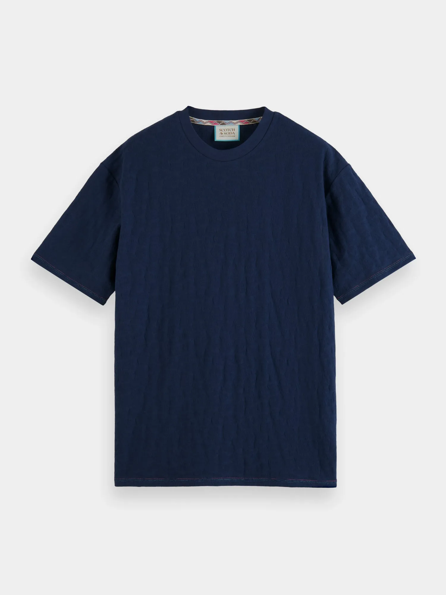 Relaxed-fit jacquard t-shirt sold by Scotch and Soda product image thumbnail 2