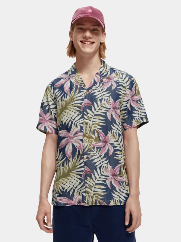 Printed camp shirt sold by Scotch and Soda
