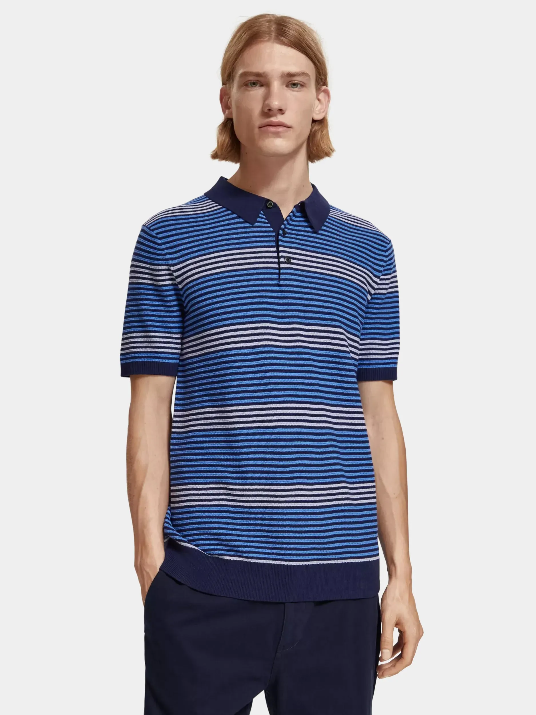Striped polo sold by Scotch and Soda