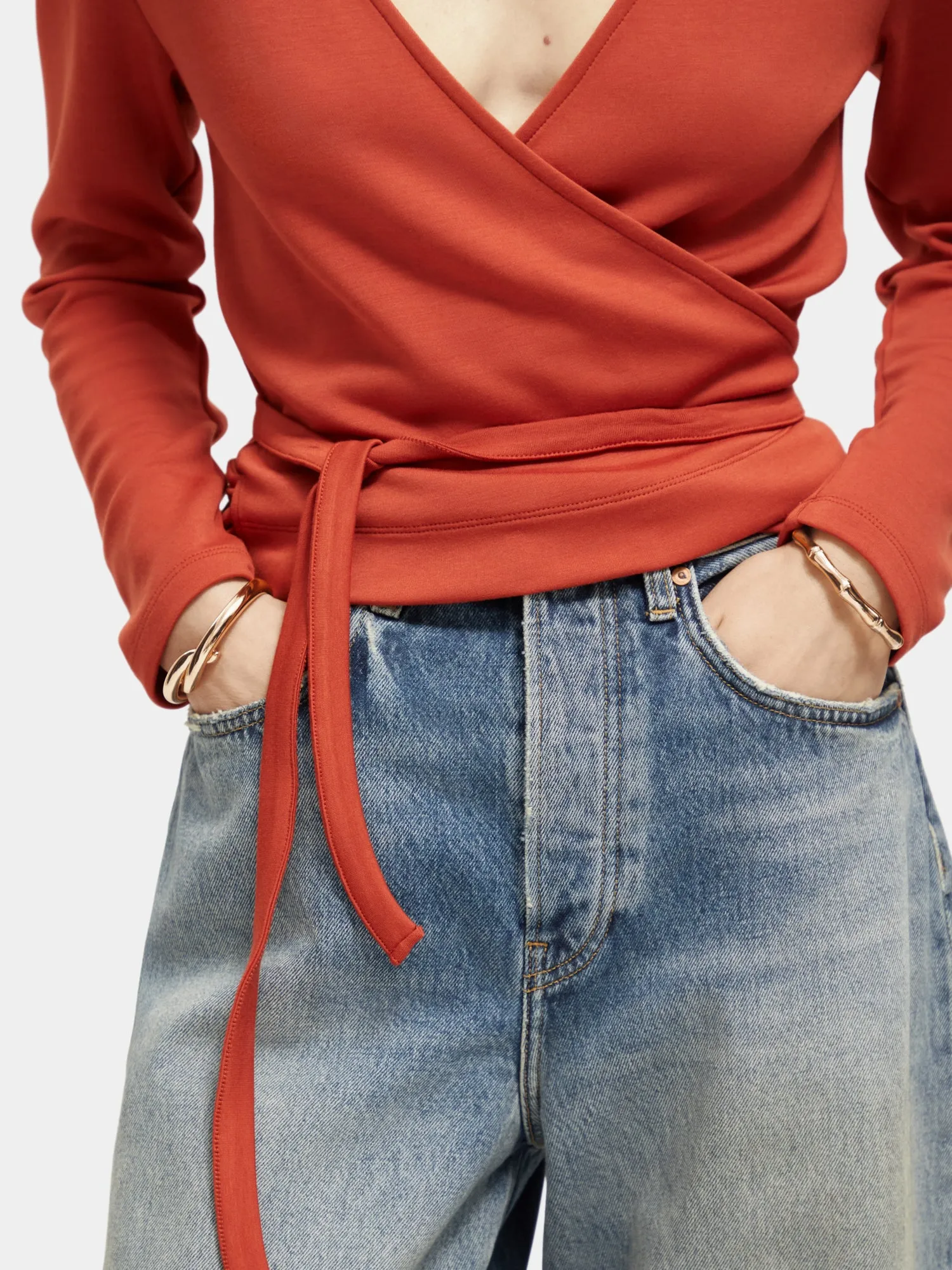 Wrap cardigan sold by Scotch and Soda product image thumbnail 5