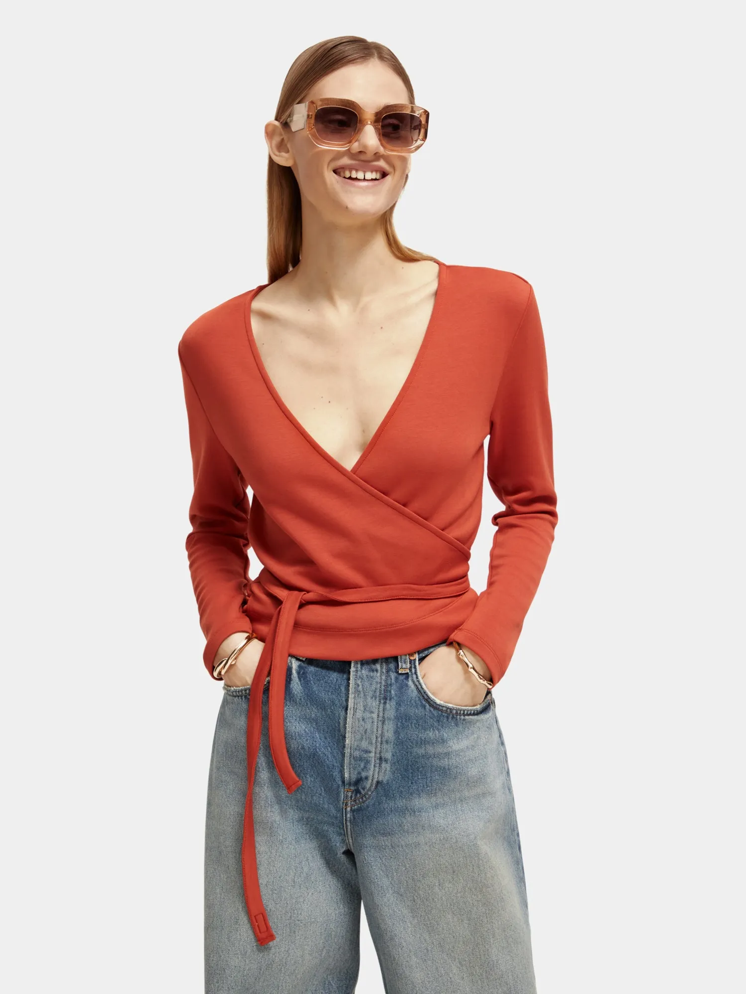 Wrap cardigan sold by Scotch and Soda