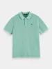 Garment-dyed pique polo shirt sold by Scotch and Soda