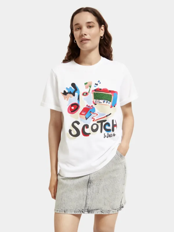 Relaxed-fit artwork t-shirt sold by Scotch and Soda