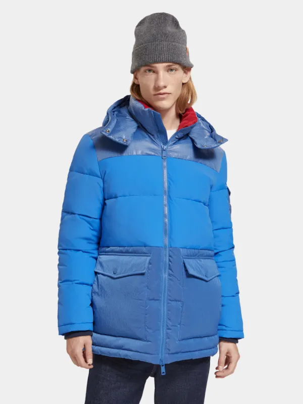 Mid-length puffer jacket sold by Scotch and Soda