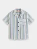 Striped structured camp shirt sold by Scotch and Soda