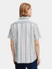 Striped structured camp shirt sold by Scotch and Soda