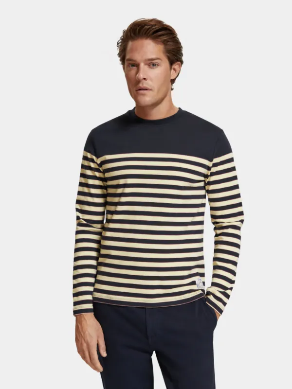 Breton striped long sleeved t-shirt sold by Scotch and Soda