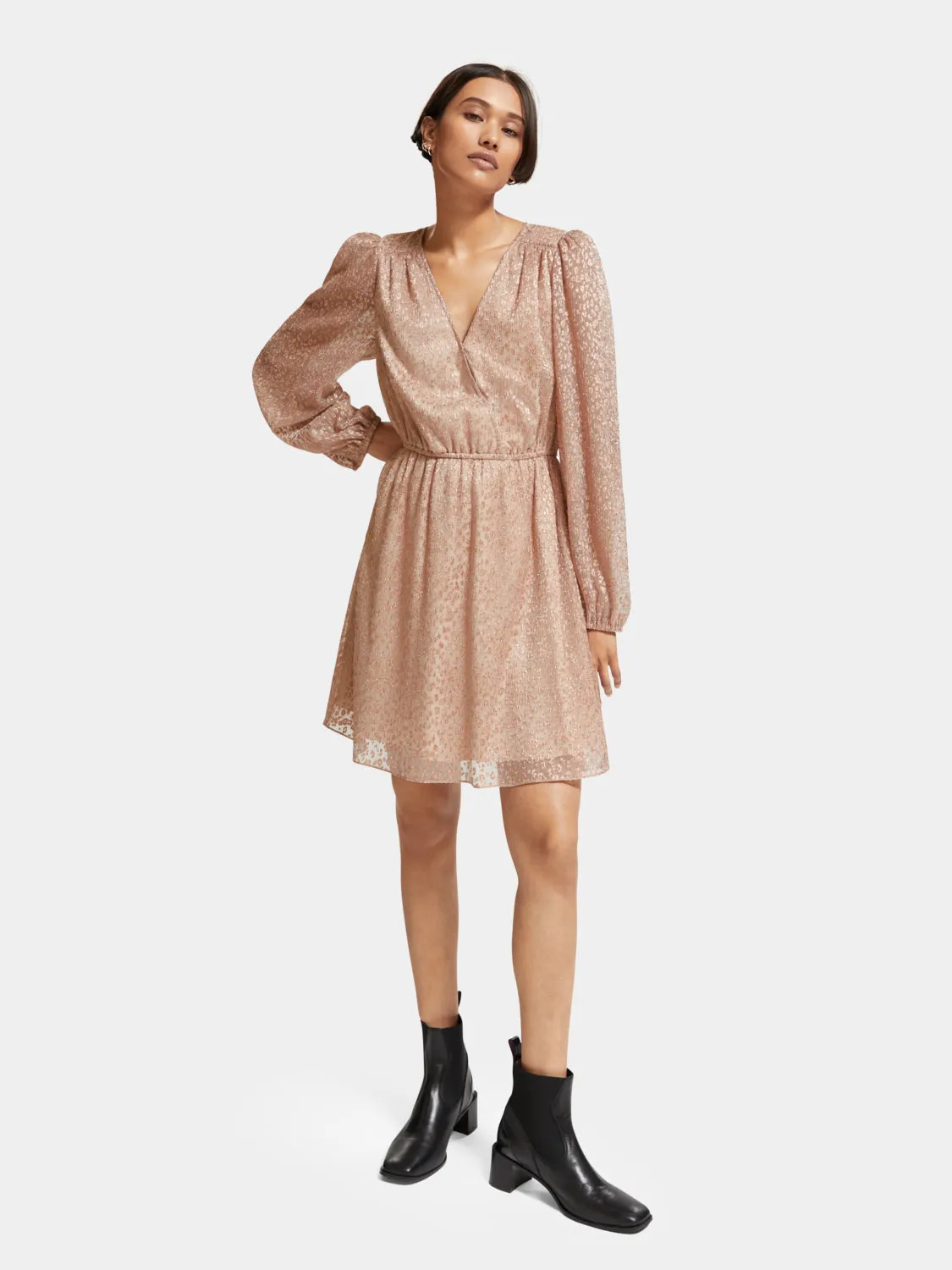 Balloon sleeve mini dress sold by Scotch and Soda product image thumbnail 5