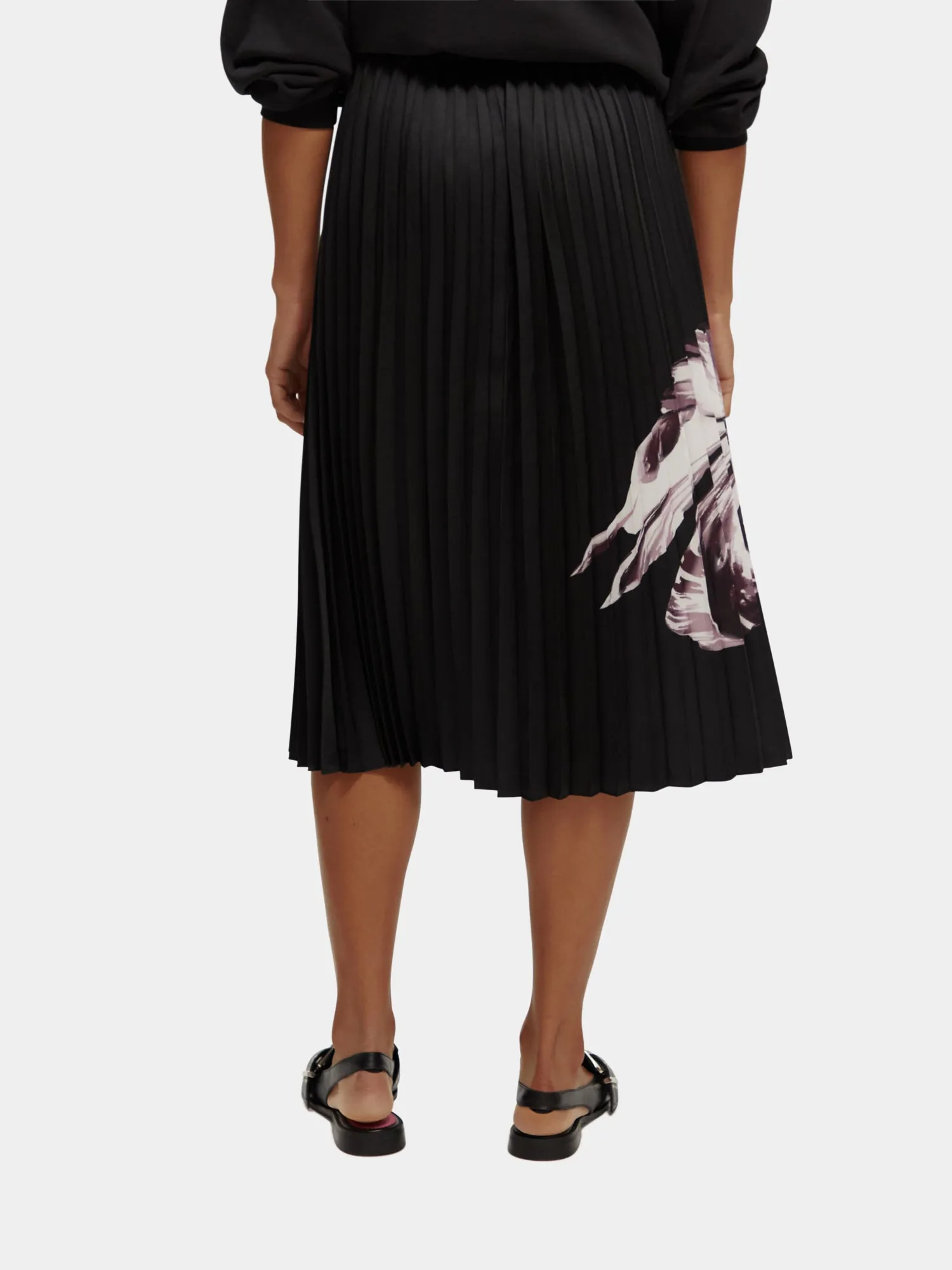 Printed pleated midi skirt sold by Scotch and Soda product image thumbnail 3