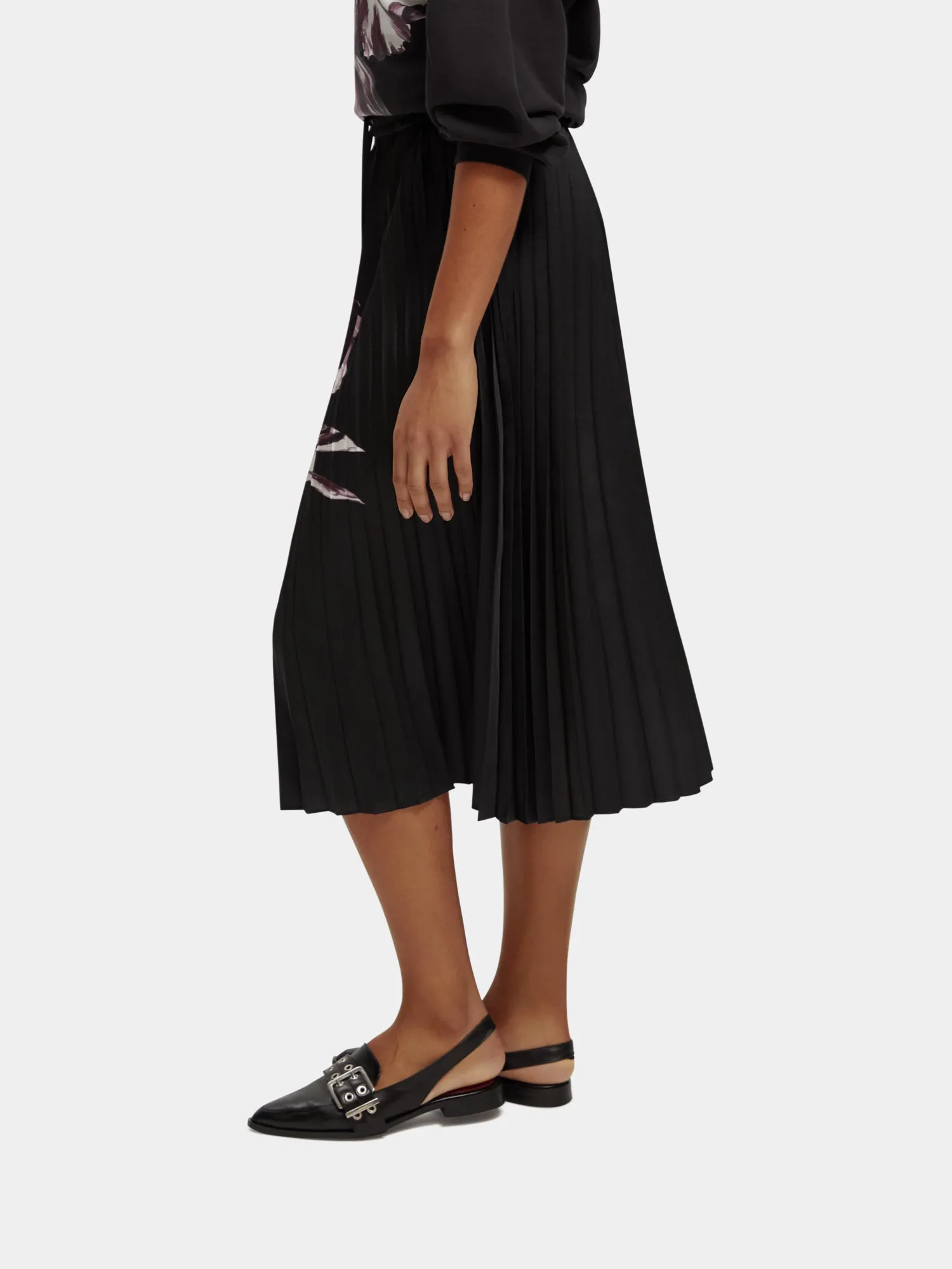 Printed pleated midi skirt sold by Scotch and Soda product image thumbnail 4