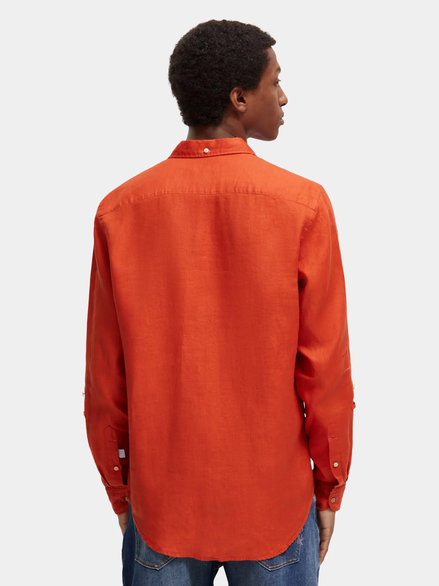 Linen shirt with sleeve adjustments sold by Scotch and Soda product image thumbnail 3