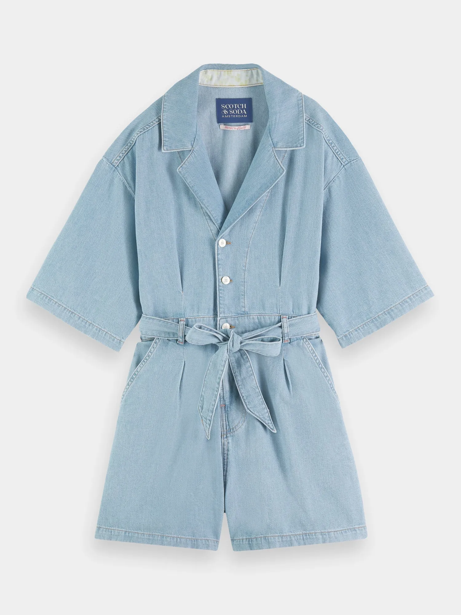Worked out denim jumpsuit sold by Scotch and Soda product image thumbnail 2