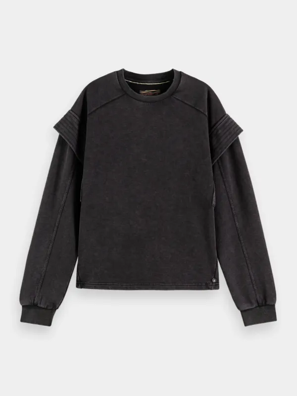 Shoulder detail sweatshirt sold by Scotch and Soda