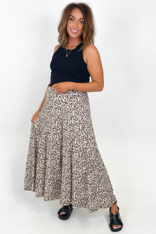 Label of Love Maddison Pants Muted Leopard sold by Shine On