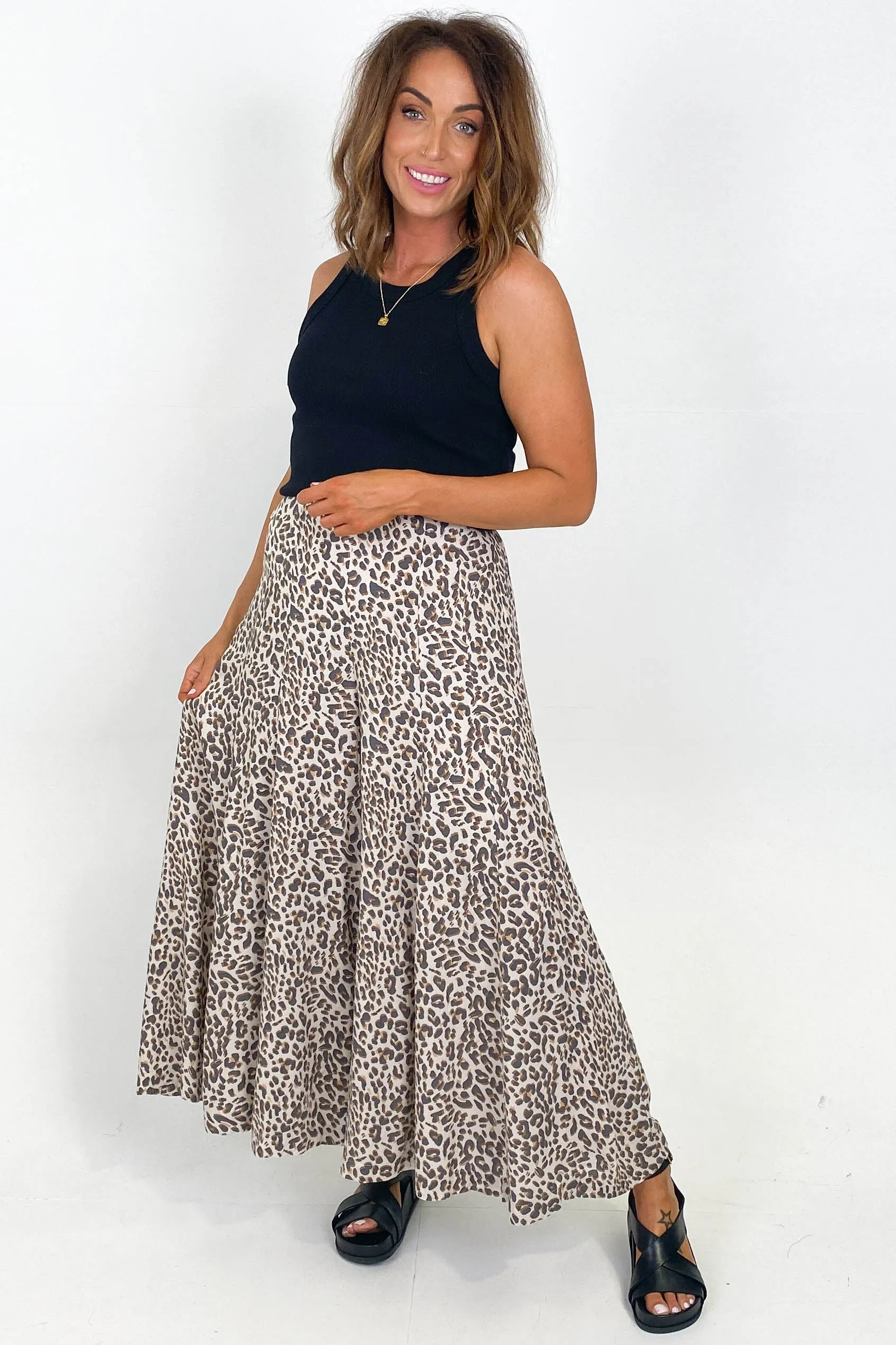 Label of Love Maddison Pants Muted Leopard sold by Shine On