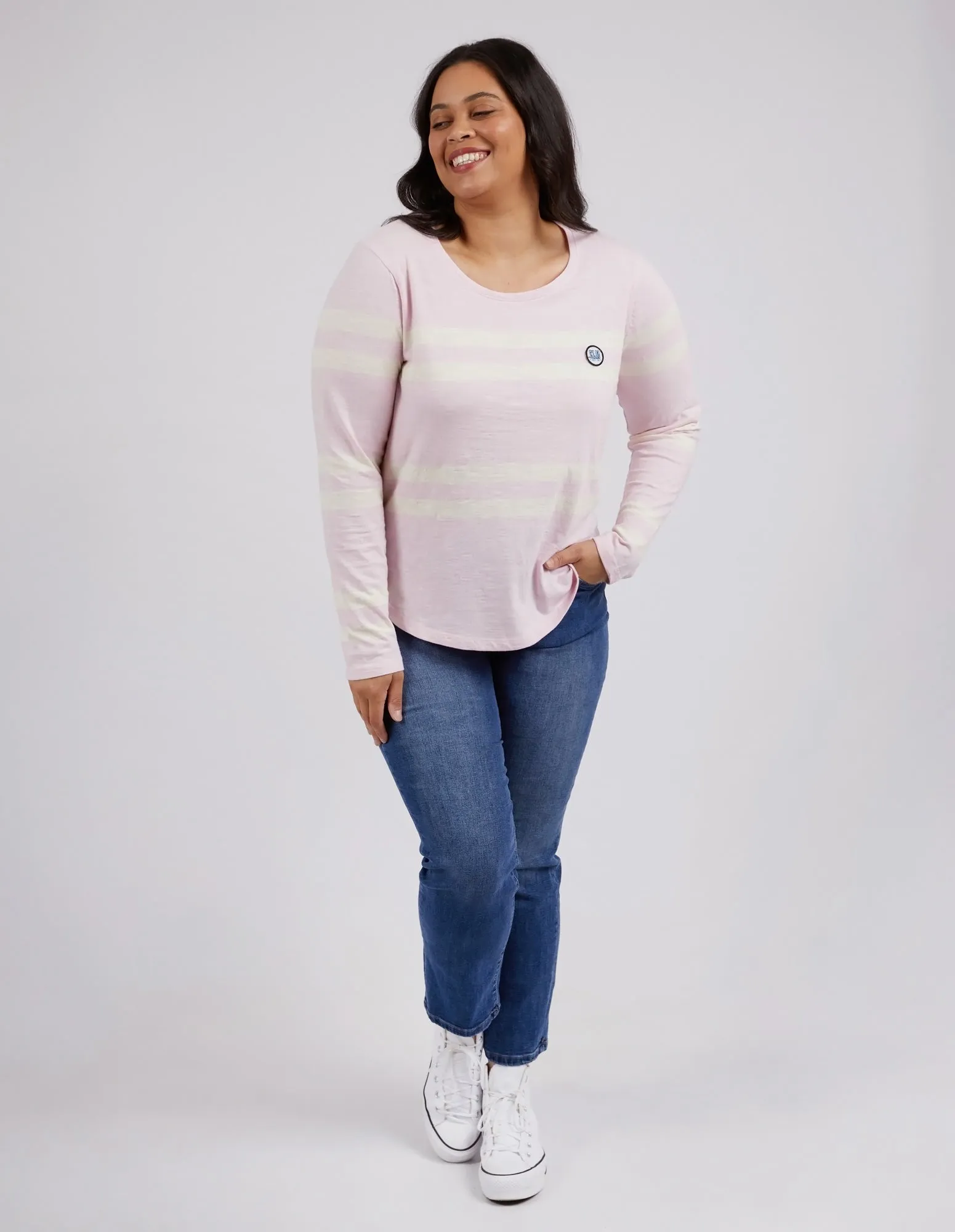 Elm Allegra L/S Tee Powder Pink sold by Shine On product image thumbnail 5