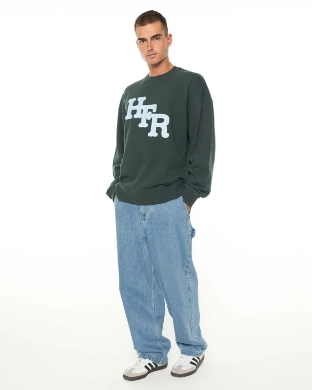 Huffer Mens Block Crew 350 Prior Forest sold by Shine On