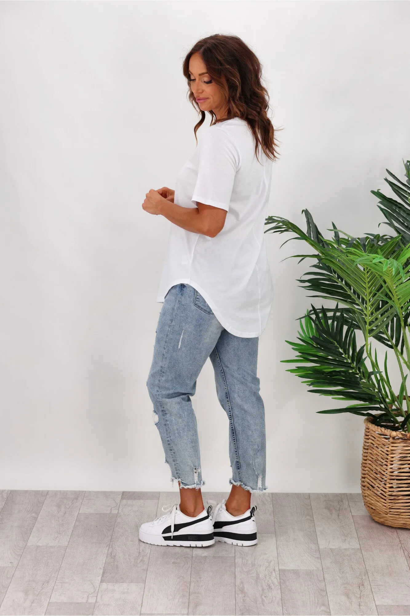 Betty Basics Ariana Tee White sold by Shine On product image thumbnail 5