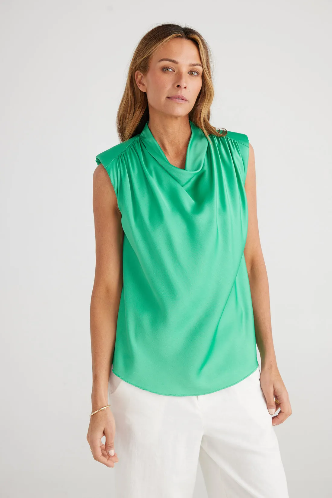 Brave+True Jana Top Green sold by Shine On product image thumbnail 3