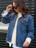 PQ Collection Denim Basic Jacket Dark Wash sold by Shine On