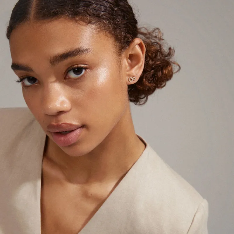 Pilgrim Rogue Recycled Crystal Earrings Gold Plated made by Pilgrim