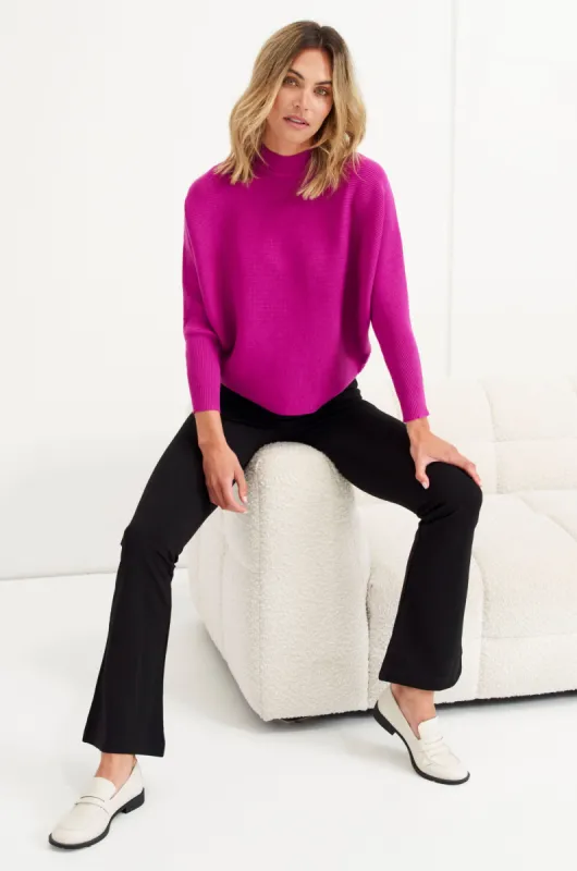 Betty Basics Alicia Knit Jumper Boysenberry sold by Shine On