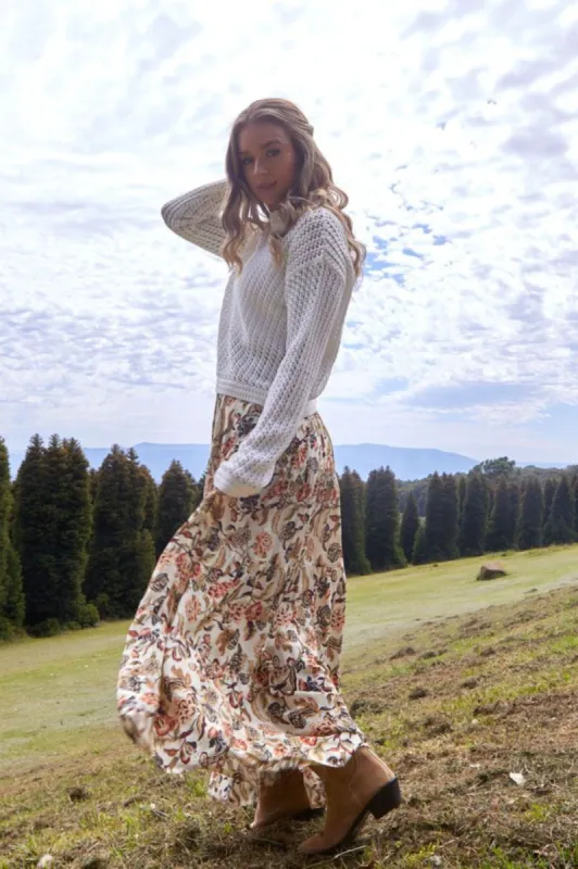 Sass Dara Boho Skirt Wildflower sold by Shine On