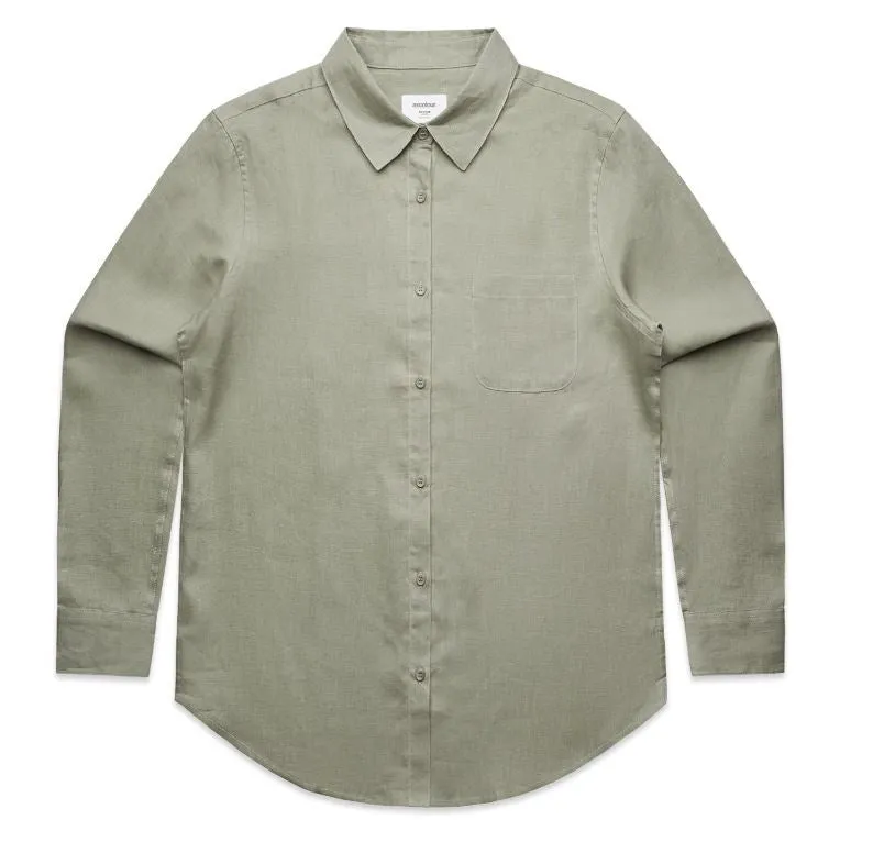 AS Colour Linen Shirt Eucalyptus sold by Shine On product image thumbnail 4