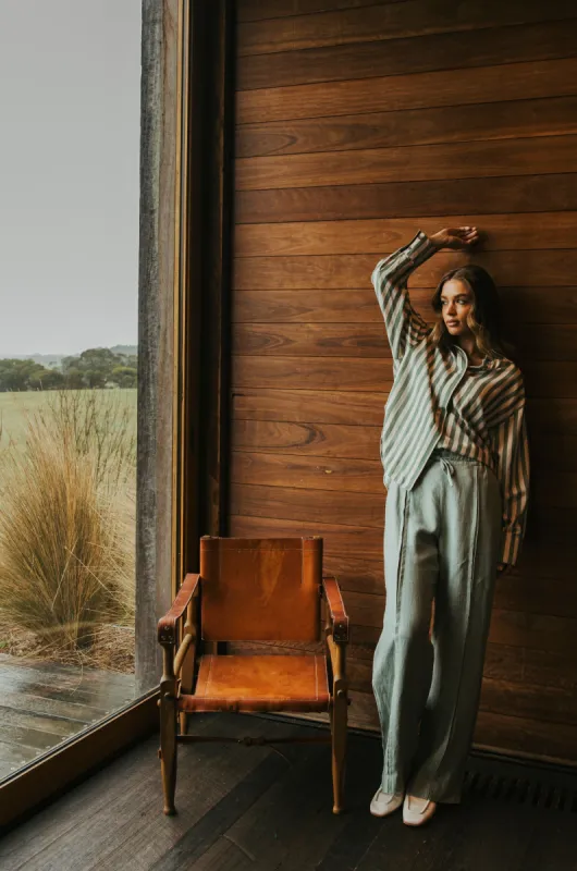 Foxwood Naples Pant Sage Green sold by Shine On