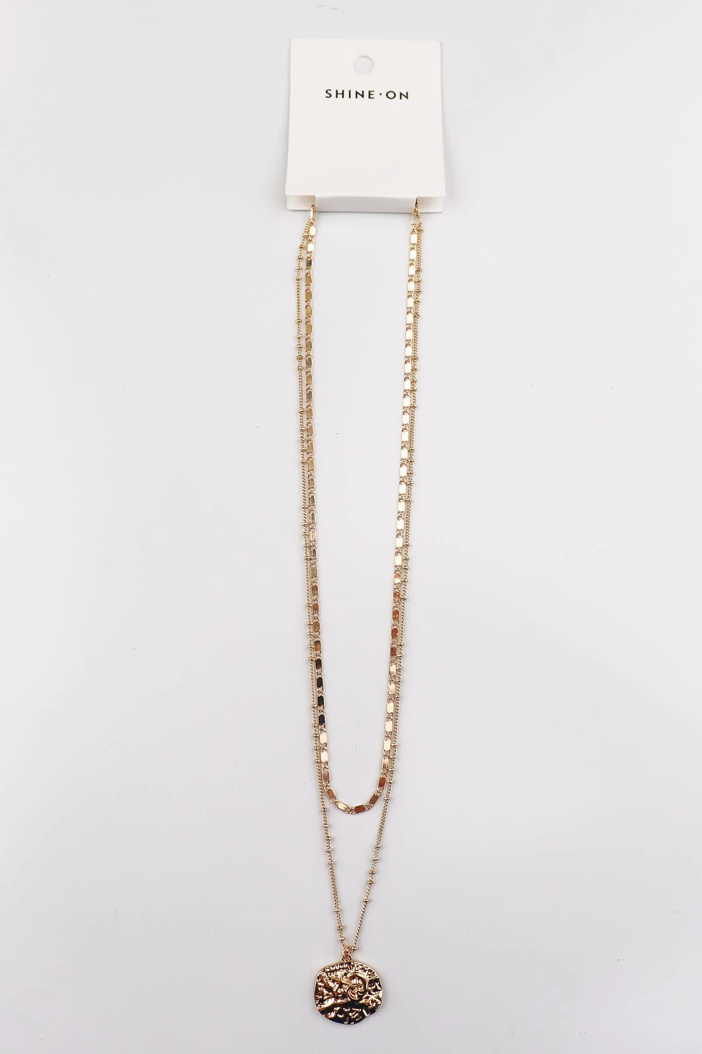 Shine On Label Coin Necklace Set Gold sold by Shine On product image thumbnail 3