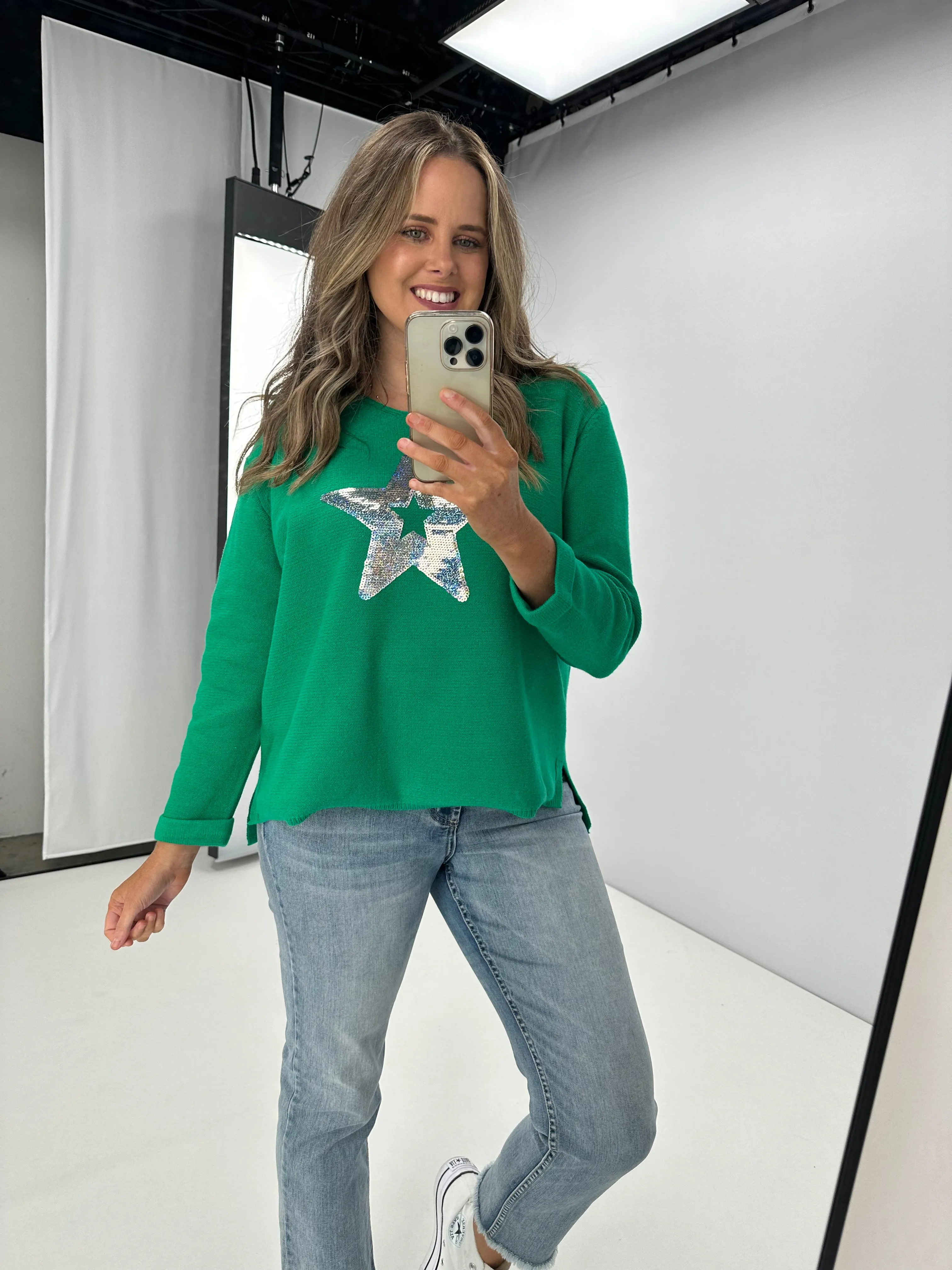 Willow & Tree Wren Knit Jumper Apple Green sold by Shine On product image thumbnail 2