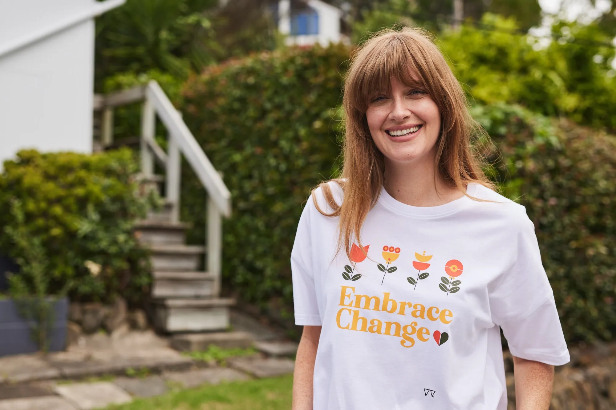 Rebel Club by Shine On Embrace Tee White sold by Shine On product image thumbnail 3