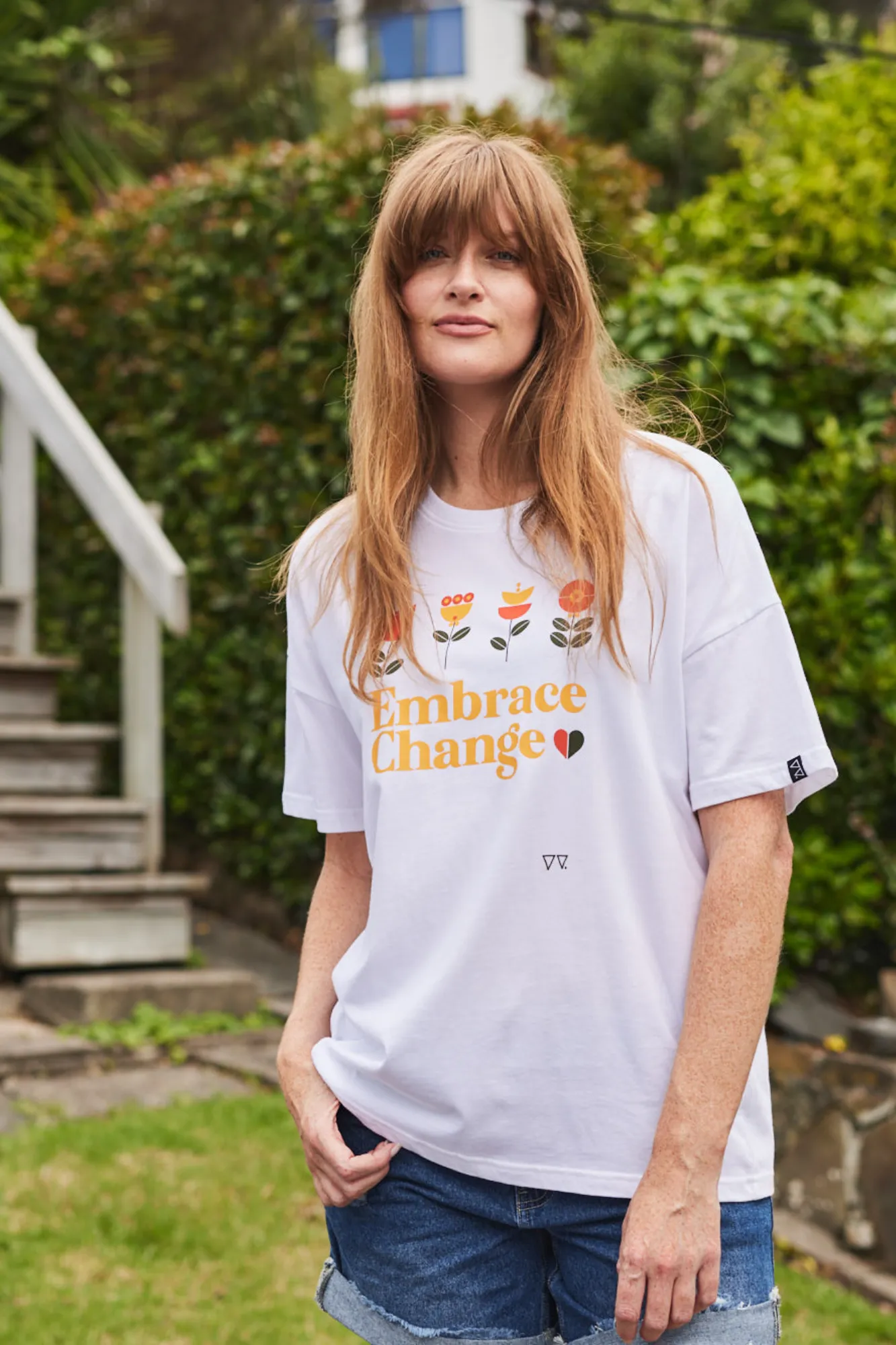 Rebel Club by Shine On Embrace Tee White sold by Shine On