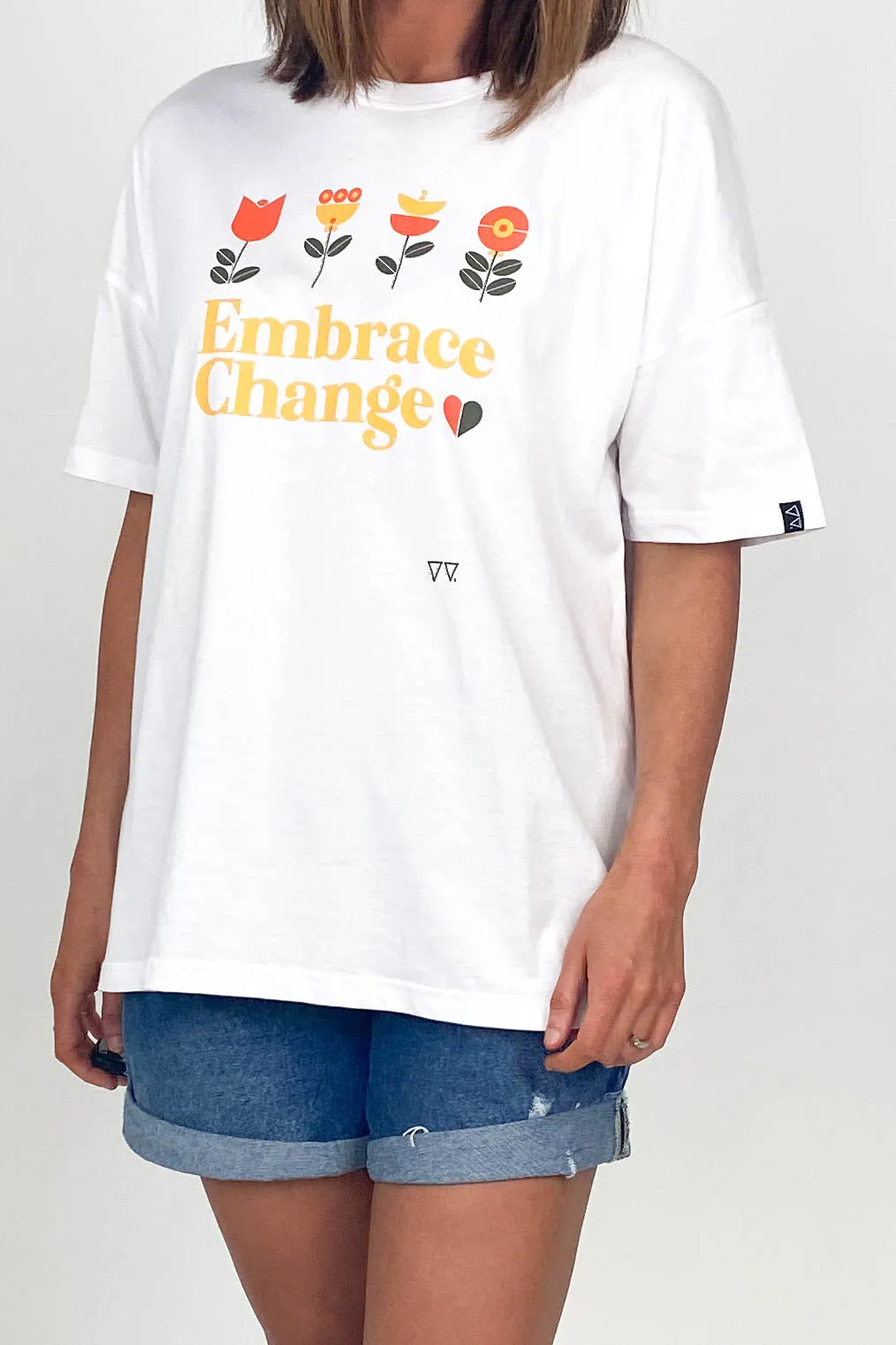 Rebel Club by Shine On Embrace Tee White sold by Shine On product image thumbnail 2