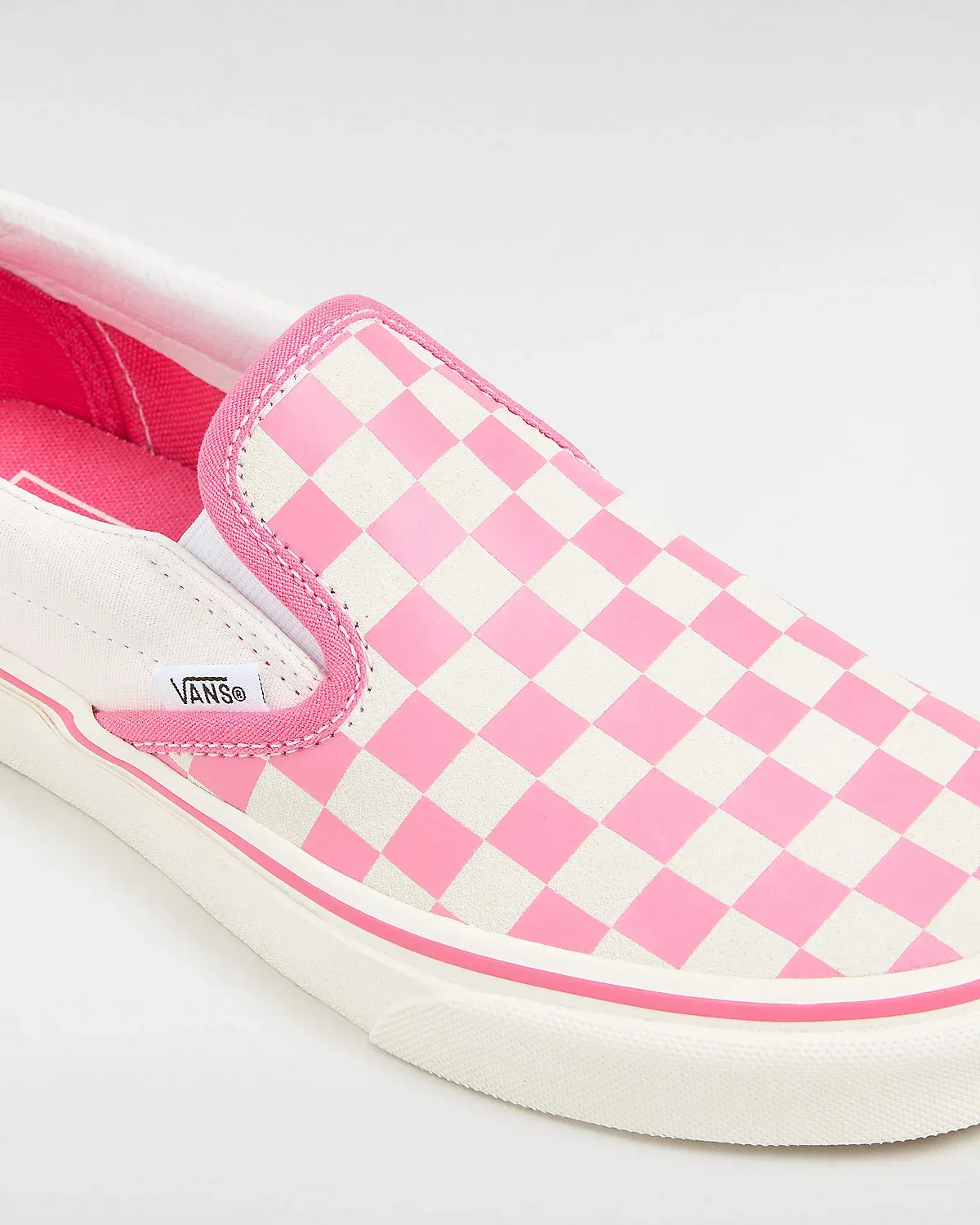 Vans Classic Slip-On Checkerboard Pink/True White sold by Shine On product image thumbnail 3