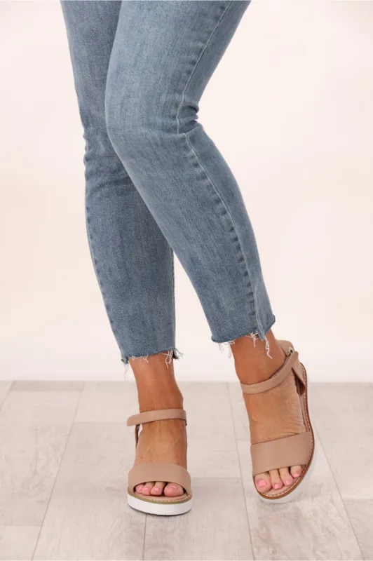 Hinako Margo Sandal Latte sold by Shine On