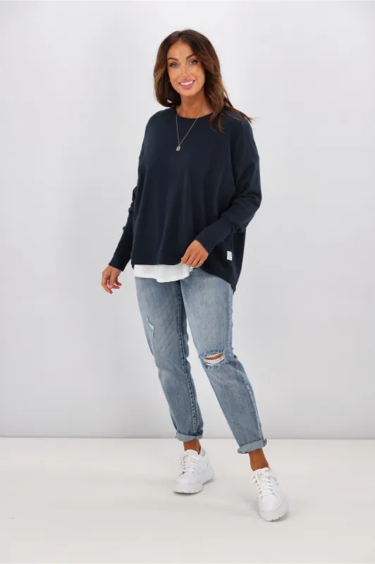 Elm Divine Crew Navy sold by Shine On