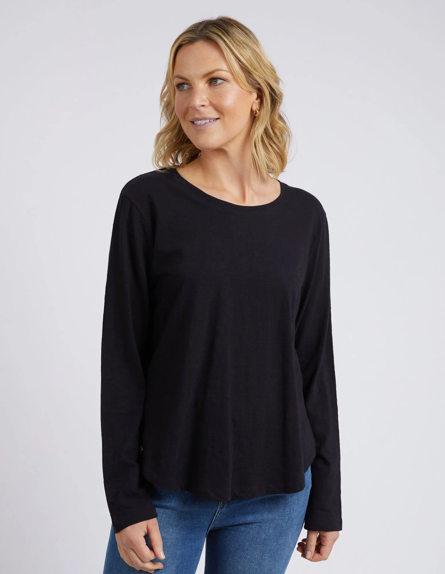 Elm Everyday L/S Tee Black sold by Shine On