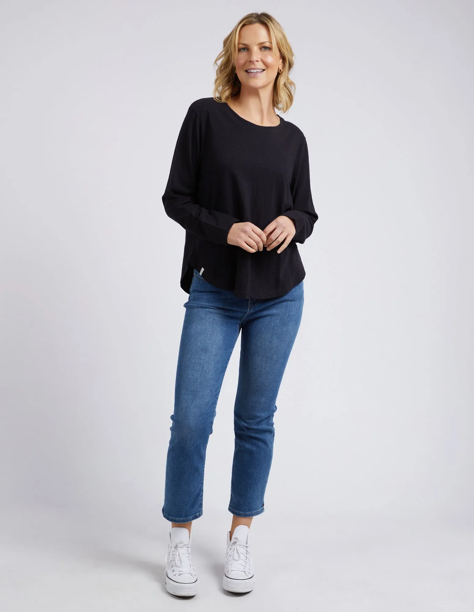 Elm Everyday L/S Tee Black sold by Shine On product image thumbnail 4