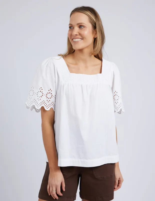 Foxwood Sloane Top White sold by Shine On
