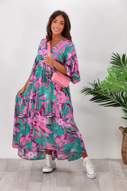Zen Garden Layla Dress Floral sold by Shine On
