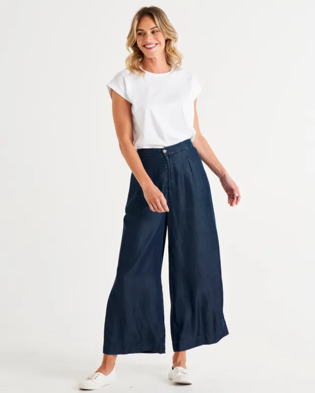 Betty Basics Pia Palazzo Pant Blue Haze sold by Shine On