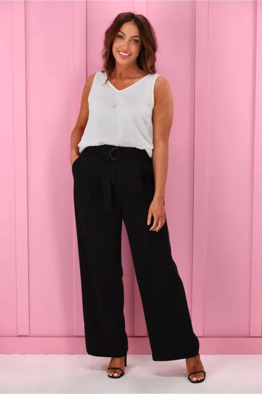 Jane James Sorrel Tailored Pant Black sold by Shine On