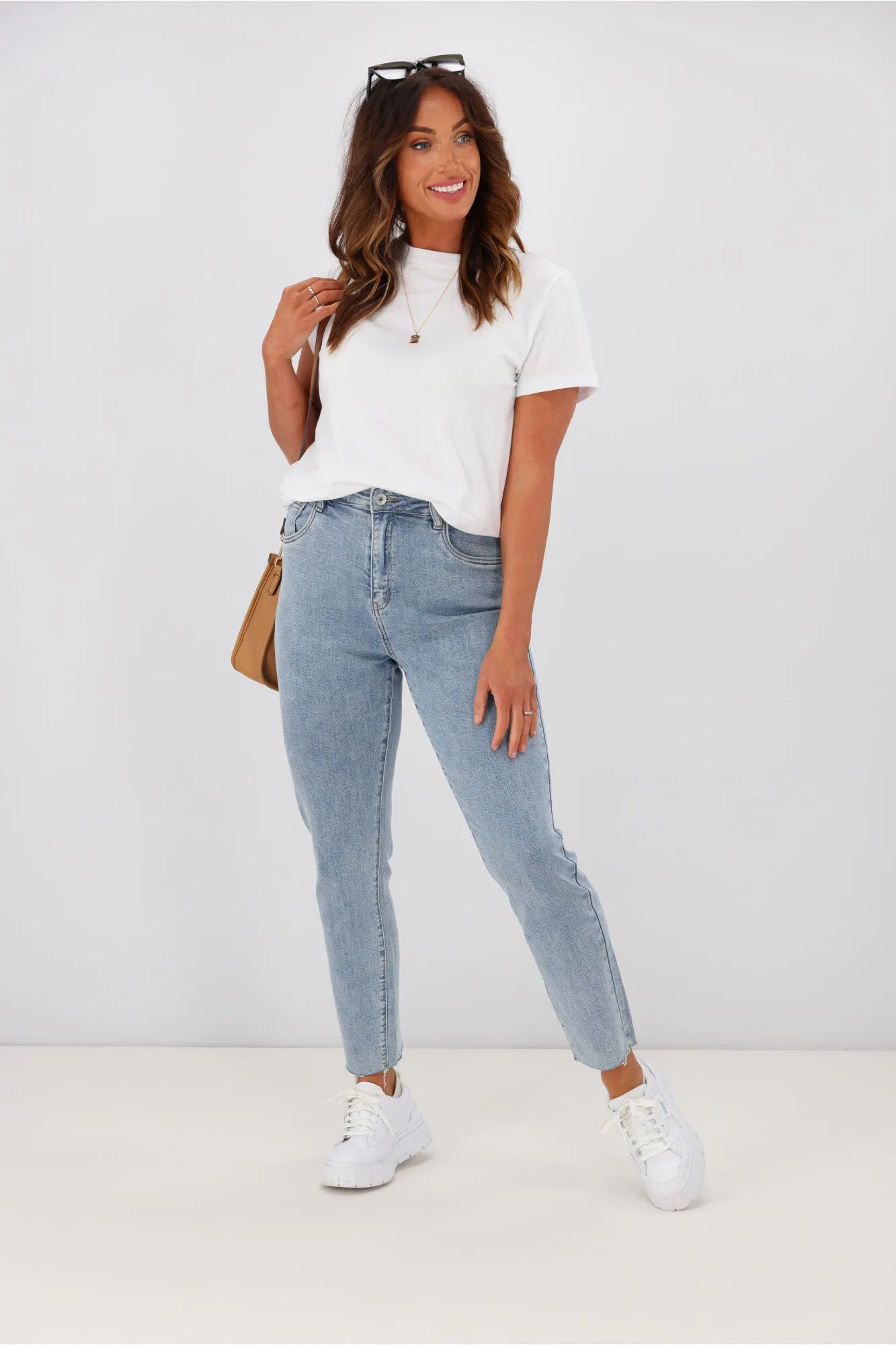 Little White Lie Billy Boyfriend Jean Light Blue sold by Shine On product image thumbnail 4