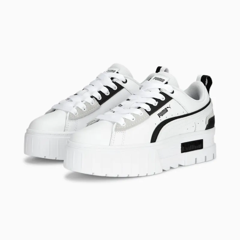 Puma Mayze UT White-Black Sneakers sold by Shine On