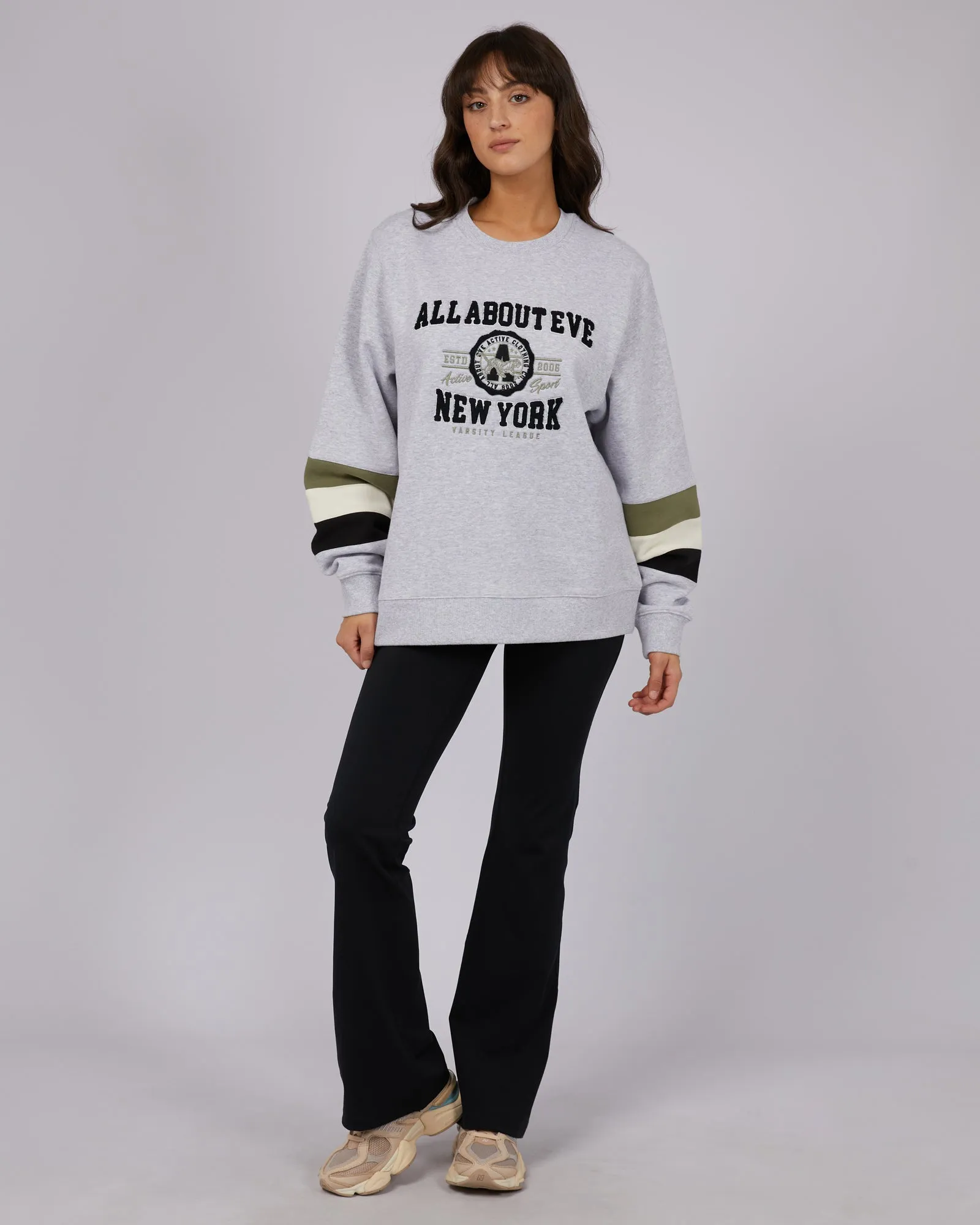 All About Eve Ski Run Oversized Crew Grey Marle sold by Shine On product image thumbnail 4