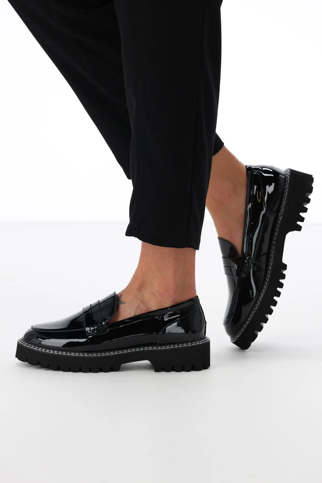 Verali Neo Chunky Loafer Black Patent sold by Shine On product image thumbnail 5
