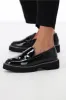 Verali Neo Chunky Loafer Black Patent sold by Shine On
