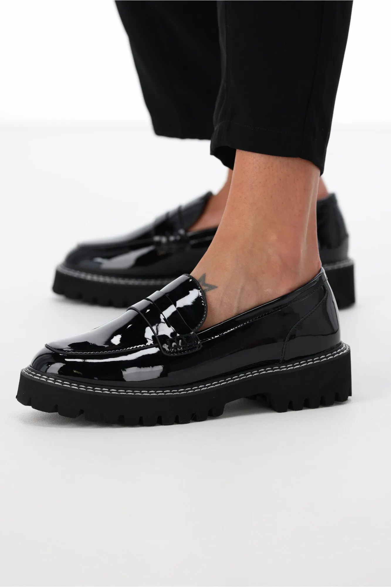 Verali Neo Chunky Loafer Black Patent sold by Shine On product image thumbnail 4